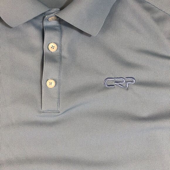 Nike Shirt Men Extra Large Blue Polo Collared Outdoor Logo Golf Dri Fit Dadcore - Picture 4 of 9